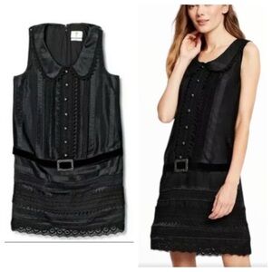 Anna Sui for Target XL Black Peter Pan Collar Sleeveless Dress